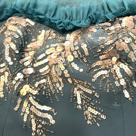 Rebecca Taylor  Peacock Dress Size 6 - Picture 5 of 9